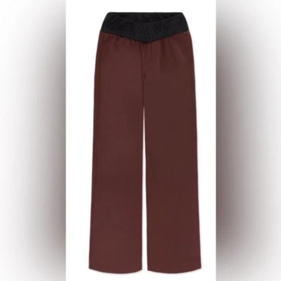 WeWoreWhat Low RIse Suiting V Pant, Size Medium, M Brown, Black - Picture 3 of 5